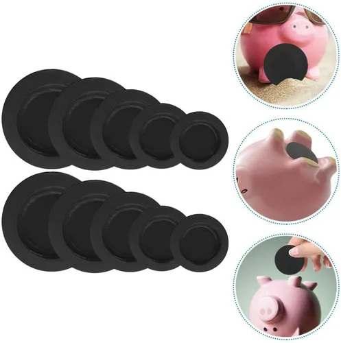 Miniatura 6 de Tapones de goma para hucha para agujeros, cubierta inferior o tapones, suministro de dinero, 10 Uds
