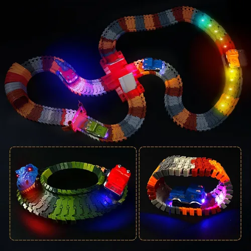 Miniatura 3 de Save Unicorn Solo repuesto para autos de pistas, carriles que brillan en la oscuridad, accesorios para pistas de automóvil con 3 luces LED