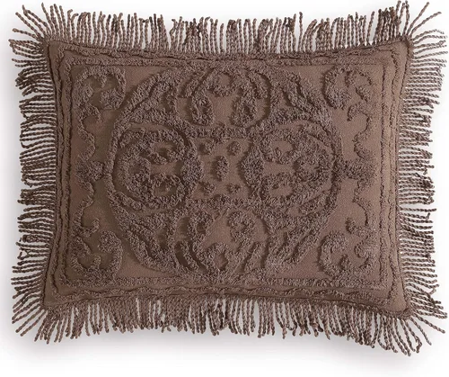Miniatura 9 de Beatrice Home Fashions Colcha de Chenilla con Medallón, Full, Blanco