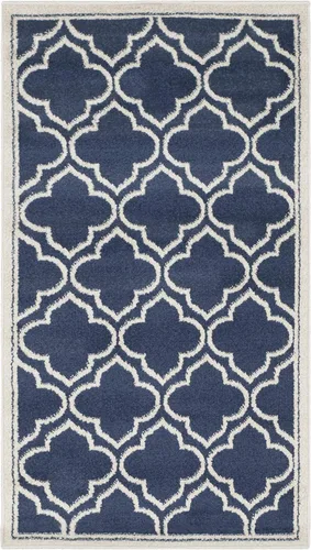 Miniatura 39 de Safavieh Amherst Collection Tapete AMT412A para interiores/exteriores de color marfil y verde claro, Polipropileno