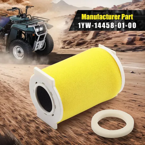 Miniatura 5 de Kit de filtro de aire, guía y tapa final para Yamaha Big Bear 350 Moto-4 250 350 Timberwolf 250 YFB250 1987-2000 Kodiak 400 YFM400FW 1993-1999