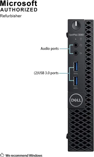Miniatura 4 de Dell Microcomputadora de escritorio Opticlex 3060, Intel i5-8400 2.1GHz, memoria de 16 GB, SSD de 512 GB, teclado y mouse con cable, Windows 10 Pro