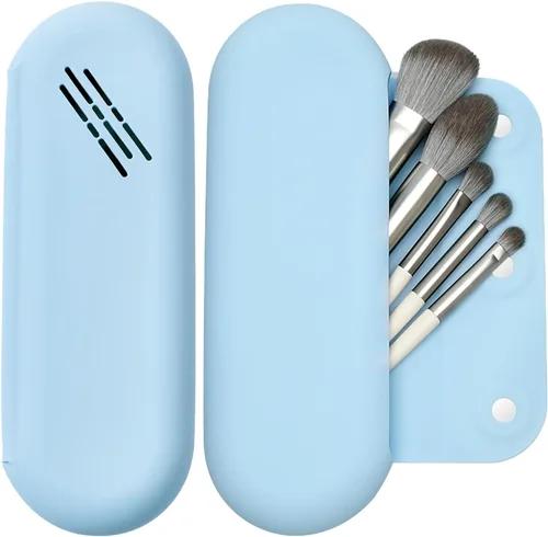 Soporte para brochas de maquillaje, cierre magnético, organizador de brochas de maquillaje, bolsa de maquillaje de silicona, artículos esenciales de
