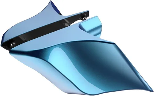 Miniatura 40 de Advanblack Barracuda - Cubiertas laterales estiradas plateadas (brillantes), paneles extendidos para Harley Touring Street Glide Road Glide Electra