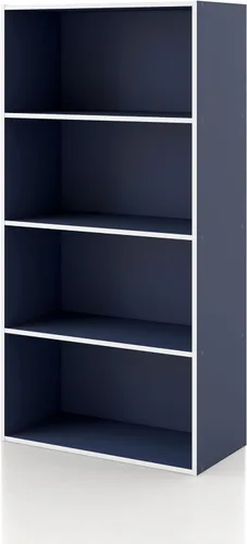Miniatura 22 de Homes: Inside + Out Apexa - Estantería organizadora de almacenamiento de 2 cubos, estantería apilable de madera para cubos para organización