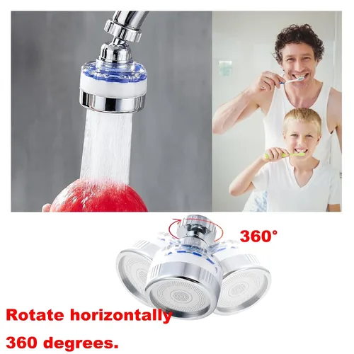 Miniatura 2 de Filtro de grifo giratorio de 360 grados, filtro de grifo de agua para fregadero, purificador de agua para cocina y baño, elimina metales pesados