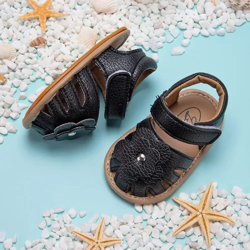 Miniatura 168 de Meckior Sandalias de verano con punta abierta y suave de piel sintética para bebés y niñas pequeñas