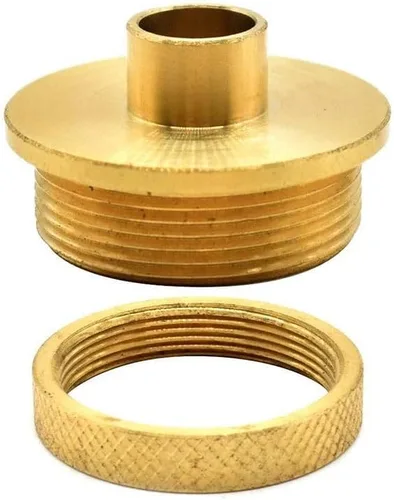 Big Horn 19662 Guía de plantilla de enrutador de latón de 1/2 pulgada con tuerca de bloqueo reemplaza al OEM # 42033
