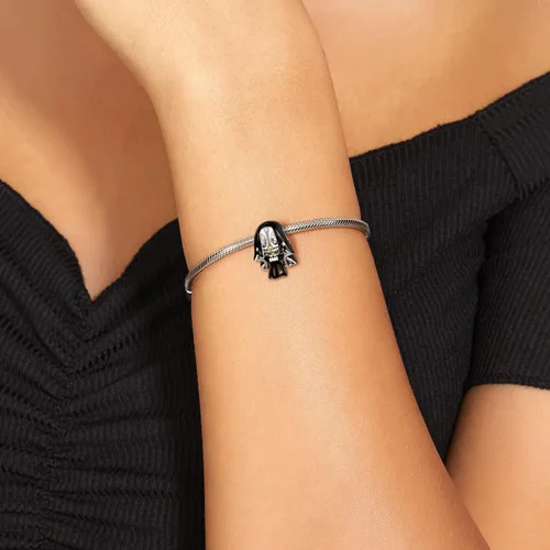 Miniatura 5 de Dijes de calavera para mujer, pulsera de plata de ley 925, dijes de anime para serpiente europea, collar para hija, hermana, regalos de cumpleaños