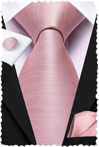 Miniatura 274 de Hi-Tie Corbata clásica de cachemira para hombre con pañuelo y gemelos a cuadros