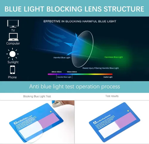 Miniatura 4 de Oilway - Lentes con bloqueo de luz azul para computadora, lectura, juegos, televisión, teléfonos, lentes de moda antifatiga visual y UV para mujeres
