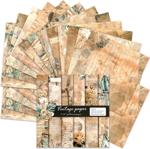 Miniatura 10 de BLEDS Papel de álbum de recortes, bloc de 24 hojas de papel para álbumes de recortes de manualidades de 12x12 pulgadas con patrón de galaxia