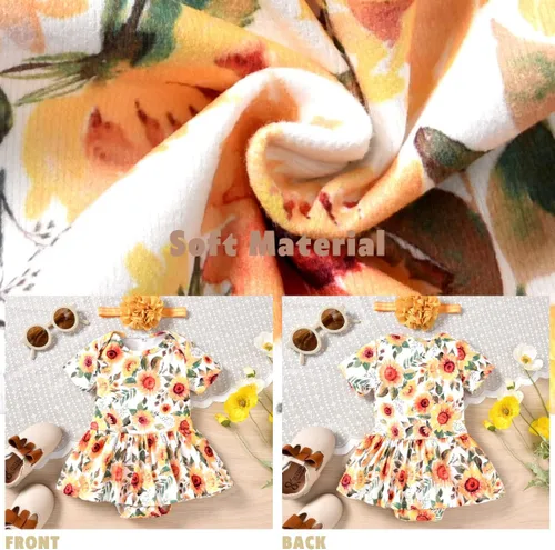 Miniatura 5 de Aalizzwell Vestido tipo body para bebé recién nacido
