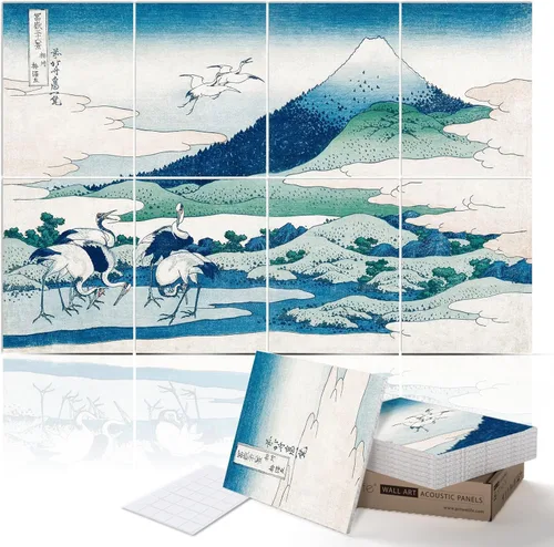 Miniatura 36 de PINWELIFE® Paneles acústicos para pared, paneles absorbentes a prueba de sonido, para el hogar y la oficina, amortiguadores decorativos absorbentes