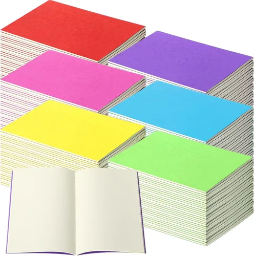 Miniatura 8 de Thenshop 30 cuadernos de papel kraft A5 en blanco, sin forro, cuadernos de bocetos de papel sin forro, cuadernos de composición 60 páginas de 8.3 x