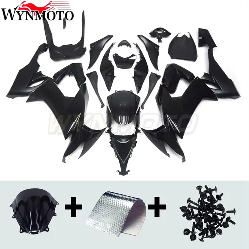 Miniatura 3 de Kit de carenado completo de plástico ABS negro brillante apto para Kawasaki 2008 2009 ZX10R Ninja 2010 ZX-10R 08 09 10 Molde de inyección Carrocería