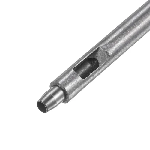 Miniatura 4 de HARFINGTON Perforadora de cuero de 0.197 in, recta, redonda, con ojales, remache a presión, fijador para cuero, artesanía, ropa, bolso, cortina