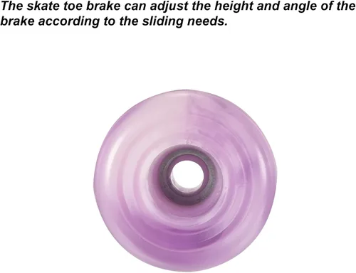 Miniatura 4 de PATIKIL Topes de punta para patines con destornillador, 1 par de tapones de freno de goma 82A para repuesto de accesorios de patinaje, mezcla