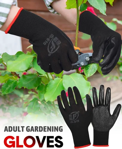 Miniatura 4 de Honeydak 36 pares de guantes de jardinería para hombres y mujeres, guantes de jardín con revestimiento de goma transpirable
