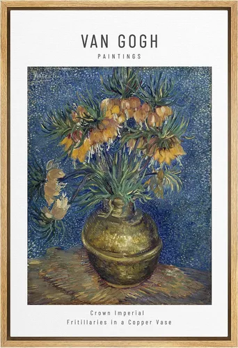 Miniatura 61 de SIGNWIN Lienzo enmarcado para pared, diseño de Vincent Van Gogh, un par de amantes, naturaleza, ilustraciones de área silvestre, bellas artes