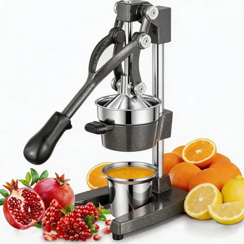Miniatura 14 de Prensa Manual de Mano de Hierro Fundido Comercial de Servicio Pesado Naranja Cítricos Limón Lima Toronja Granada Exprimidor de Jugo de Fruta