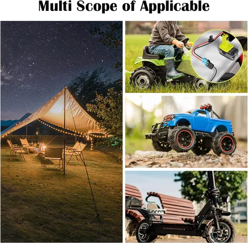 Miniatura 7 de Adaptador de rueda eléctrica para Ryobi Adaptador de batería de 18 V con conector de arnés de cables compatible con Peg-Perego Children's Riding