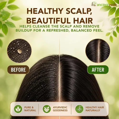 Miniatura 7 de Ancientveda Tratamiento orgánico natural para el crecimiento del cabello Antioxidantes Polvo limpiador Reduce las arrugas Amla, sin OMG