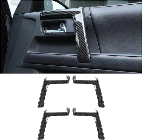 Miniatura 8 de Hoolcar Cubierta interior para manija interior de puerta compatible con Toyota 4Runner 2010-2023, color negro