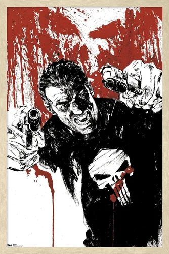 Miniatura 5 de Trends International Marvel Comics - Póster de pared de The Punisher - Pistols, 22.375 x 34 pulgadas, versión premium sin marco
