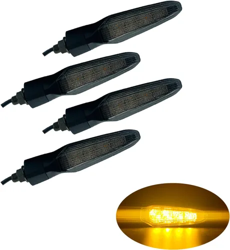 Miniatura 16 de Luz de señal de giro LED E-MARK Vehículo Inspección 2 unids set moto universal alto brillo DC12V