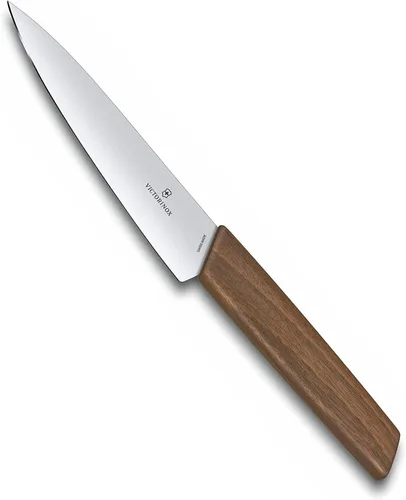 Miniatura 10 de Cuchillo de chef moderno suizo Victorinox - Cuchillo de cocina para cortar carne, fruta y verduras - Accesorios de cocina premium - Mango de madera