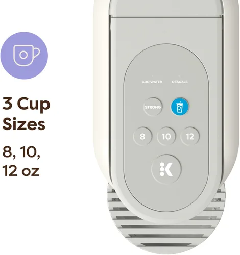 Miniatura 6 de Keurig K-Mini Mate Plus - Cafetera de cápsulas K-Cup de una sola porción, compacta, 3 tamaños de taza, con características de botón fuerte, depósito