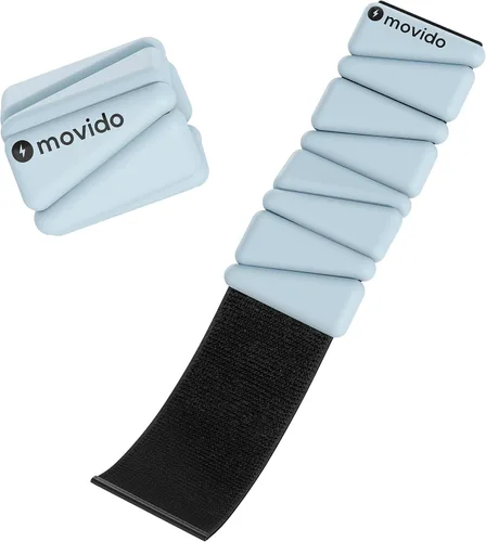 Movido - Pesas ajustables para muñeca y tobillo | 1 libra cada una (2 por juego) | Pesos ajustables para entrenamiento para mujeres y hombres |