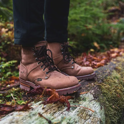 Miniatura 6 de AdTec - Botas de trabajo de piel para mujer (6.0in), color marrón