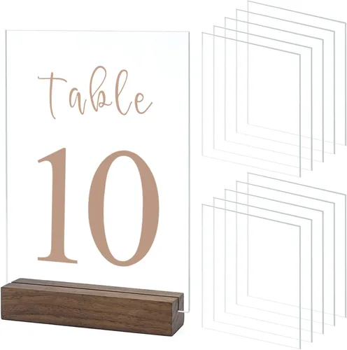 Miniatura 8 de 10 paquetes de hojas en blanco de acrílico negro para números de mesa, hojas en blanco de acrílico negro de 5 x 7 pulgadas, 1/8 de pulgada