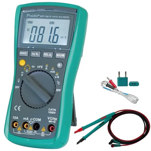 Miniatura 3 de MT-1217 Medidor de prueba de ohmios profesional estándar de seguridad Multímetro analógico de resistencia de corriente de voltaje de CA CC