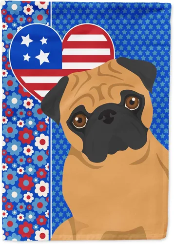Miniatura 216 de Caroline's Treasures WDK5119GF - Bandera de jardín americana de Airedale Terrier de Estados Unidos, color negro y tostado, bandera decorativa