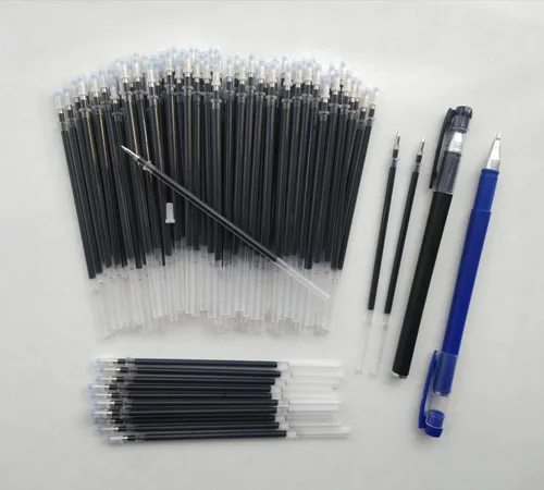 Miniatura 4 de Recambios de bolígrafo de gel de 0.020 in, paquete de 100 recambios de tinta para bolígrafo, repuesto de bolígrafo de tinta negra, punta de metal