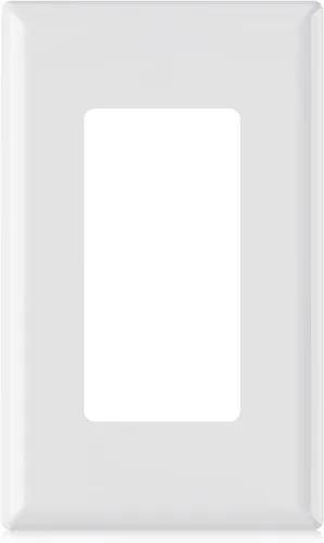 Miniatura 13 de ELEGRP Placas de pared decorativas sin tornillos de 1 gang, tamaño estándar, cubierta de placa frontal termoplástica irrompible para interruptor