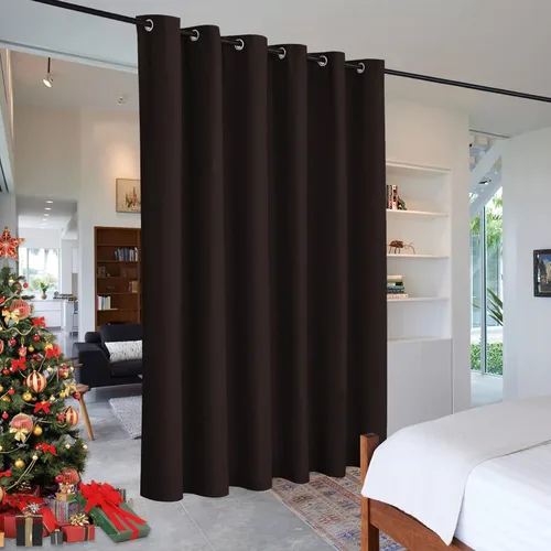 Miniatura 59 de RYB HOME - Cortinas extra largas con bloqueo de luz, persianas opacas insonorizadas para privacidad para cine en casa, oficina, fondo de patio, sala