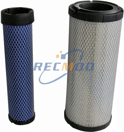 Miniatura 2 de 6666375 7383345 6666376 Kit de filtro de aire interior exterior para cargador Bobcat excavadora compatible con A220 A300 337 341 435 E42 E45 E50 E55