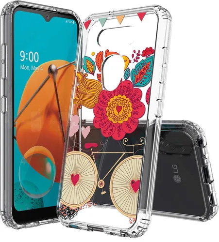Miniatura 13 de Compatible con LG Aristo 5, funda transparente impresa, a prueba de golpes, arañazos, compatible con LG Phoenix 5/Fortune 3/Tribute Monarch/Risio 4
