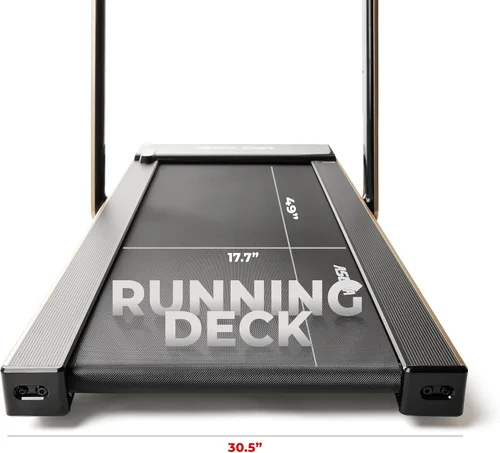 Miniatura 6 de Sunny Health & Fitness Slim Foldable Treadmill Fully Assembled, 17.7" x 49" Non-Slip Running Surface, 2.5 HP Motor, Speeds up to 8 MPH