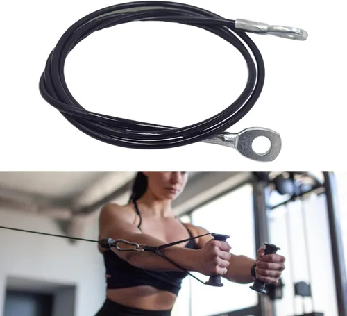 Miniatura 4 de Fitness Gym Replacement Cable Heavy Type Steel Wire Rope Pulley Cable for Fitness Enthusiasts and Trainers