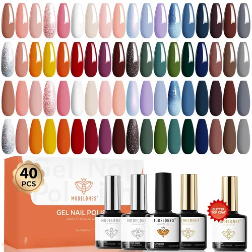 Miniatura 18 de Modelones Kit de estampado de uñas a cuadros de 16 piezas, sello de punta francesa, esmalte de gel de pintura blanca y negra, a prueba de polvo