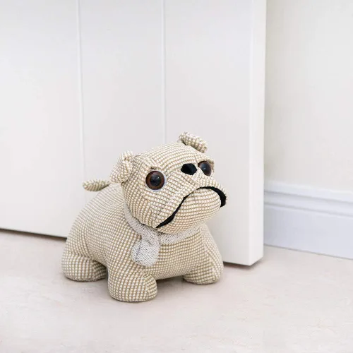 Miniatura 15 de Marwood Lindo tope de puerta decorativo para el hogar y la oficina, tope de puerta interior con peso de alpaca de tela de animal de peluche Gorra