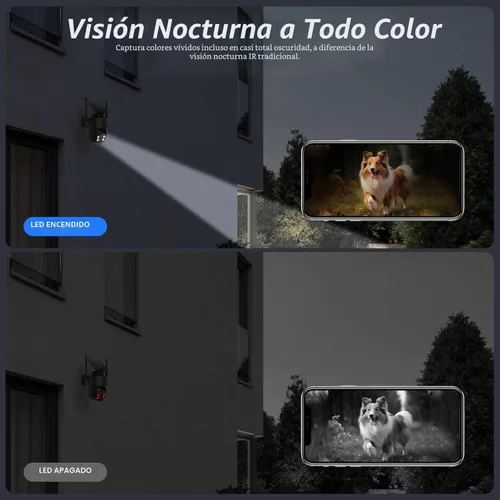 Miniatura 6 de GALAYOU Cámaras de seguridad 2K inalámbricas para exteriores, cámaras PTZ de 360° para seguridad del hogar con panel solar/alimentada por batería
