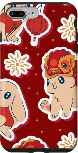 Miniatura 9 de iPhone 12 Pro Max Año del Conejo - Funda del Zodiaco chino Año Nuevo 2023