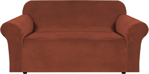Miniatura 47 de H.VERSAILTEX Funda de terciopelo elástico para sillón, funda para sillón de 1 cojín para sala de estar, funda de muebles hecha de terciopelo grueso