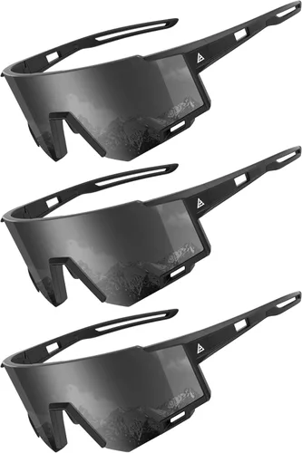 Miniatura 11 de KALIYADI Gafas de sol deportivas para hombre, polarizadas, gafas de sol para mujer, gafas de sol para correr con UV400 para pesca y ciclismo
